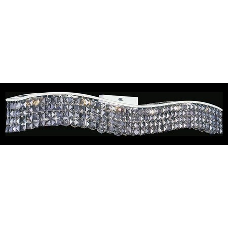 Cwi Lighting 7 Light Vanity Light With Chrome Finish 8004W44C-B (Clear)